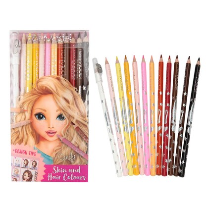 Artikelbild 1 für DEPESCHE TOPModel Haut- und Haartöne Buntstifte farbsortiert, 12 St., Artikelnummer 932911