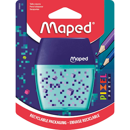 Artikelbild 2 für maped Dosenspitzer doppelt PIXEL PARTY lila, Artikelnummer 260218