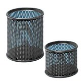 Artikelbild 1 für WEDO Stiftehalter-Set schwarz Metall, lackiert 8,0 / 6,0 x 8,0 / 6,0 x 8,5 / 4,8 cm, Artikelnummer 529479