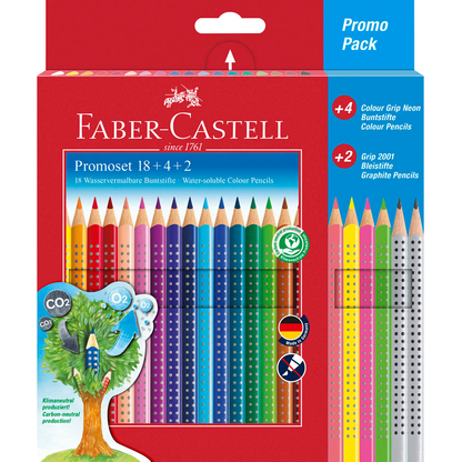 Artikelbild 6 für FABER-CASTELL Colour Grip Buntstifte farbsortiert, 24 St., Artikelnummer 538924