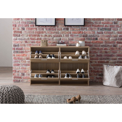 Artikelbild 5 für WOHNLING Schuhschrank, WL5.828 sonoma-eiche 4 Fachböden 120,0 x 24,0 x 81,0 cm, Artikelnummer 907644