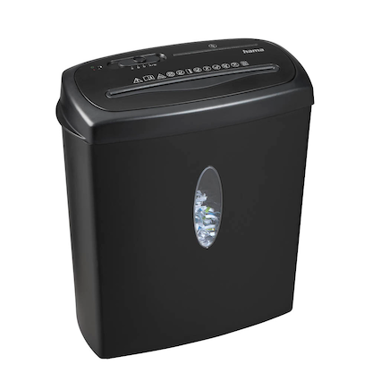 Artikelbild 3 für hama Home X10CD Aktenvernichter mit Partikelschnitt P-4, 4 x 40 mm, bis 10 Blatt, schwarz, Artikelnummer 274991
