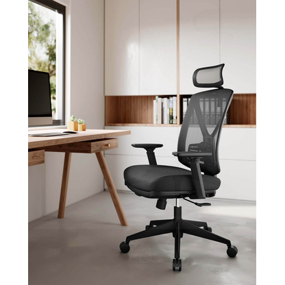 Artikelbild 3 für SONGMICS Bürostuhl, OBN61BKV1 Stoff schwarz, Gestell schwarz, Artikelnummer 289548