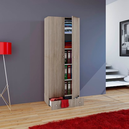 Artikelbild 4 für VCM my office Aktenschrank Vandol, 912197 sonoma-eiche 4 Fachböden 70,0 x 40,0 x 198,0 cm, Artikelnummer 348322