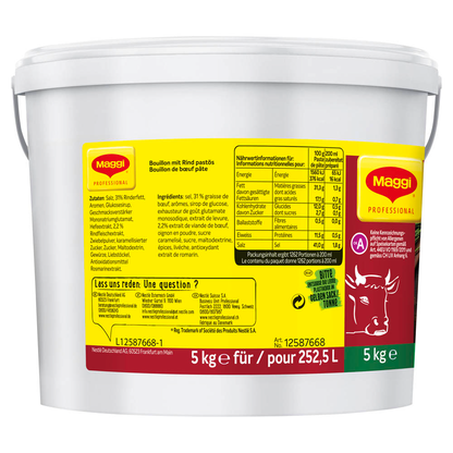 Artikelbild 4 für Maggi® Bouillon mit Rind pastös 5,0 kg, Artikelnummer 691419
