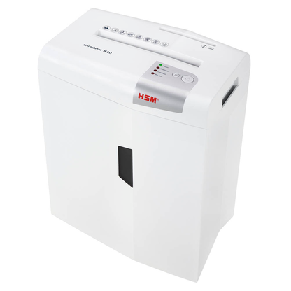 Artikelbild 2 für AKTION: HSM shredstar X10 Aktenvernichter mit Partikelschnitt P-4, 4,5 x 30 mm, bis 10 Blatt, weiß, Artikelnummer 355127