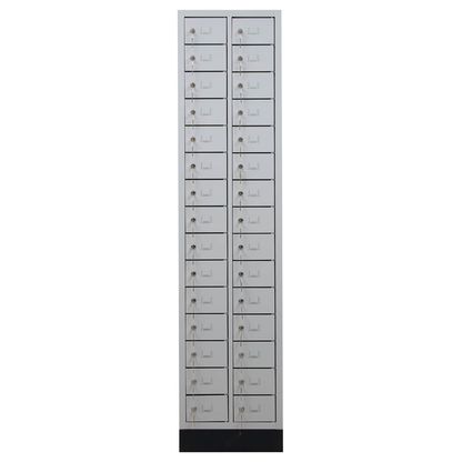 Artikelbild 2 für Gürkan Schließfachschrank lichtgrau 111526, 30 Schließfächer 46,0 x 20,0 x 195,0 cm, Artikelnummer 561086