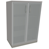 Artikelbild 1 für fm Aktenschrank Sidney, 4260267328965 lichtgrau, Acrylglas satiniert 2 Fachböden 80,0 x 44,2 x 113,3 cm, Artikelnummer 371973