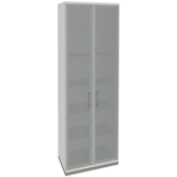 Artikelbild 1 für fm Aktenschrank Oldenburg, 4260429767786 lichtgrau, Acrylglas satiniert 5 Fachböden 80,0 x 44,2 x 222,1 cm, Artikelnummer 565194