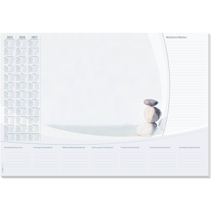 Artikelbild 22 für SIGEL Schreibtischunterlage Harmonie weiß/grau Papier 59,5 x 41,0 cm, 30 Blatt, Artikelnummer 856245