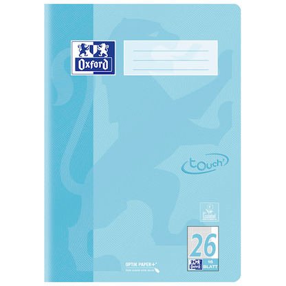 Artikelbild 16 für OXFORD Schulheft TOUCH Lineatur 26 kariert DIN A4 Außenrand, 16 Blatt, Artikelnummer 591879