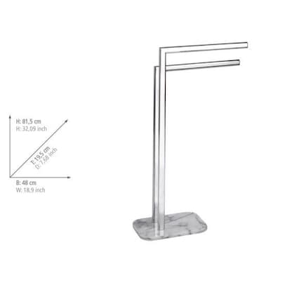Artikelbild 2 für WENKO Handtuchständer Onyx silber, Artikelnummer 804783