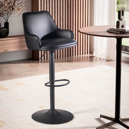 Artikelbild 3 für WOHNLING Barhocker WL7.009 schwarz Kunstleder, Artikelnummer 315057