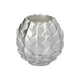 Artikelbild 1 für STARPAK Kugelkerze Pine Cone silber, Artikelnummer 313159
