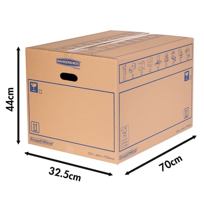Artikelbild 2 für 10 Bankers Box Umzugskartons SmoothMove Standard 70,5 x 45,0 x 33,0 cm, Artikelnummer 539096