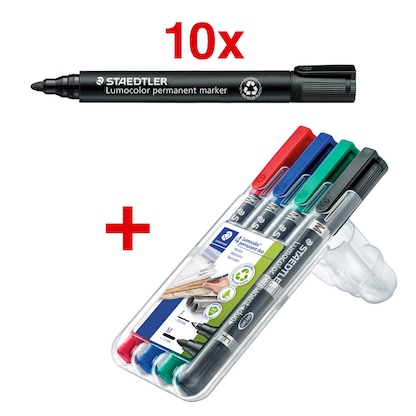Artikelbild 8 für STAEDTLER Lumocolor Permanentmarker schwarz 2,0 mm, 1 Set, Artikelnummer 295618