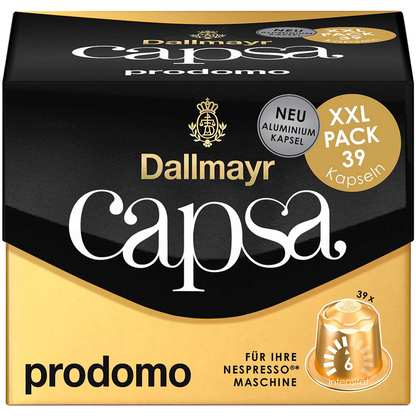 Artikelbild 2 für Dallmayr Capsa Prodomo Kaffeekapseln, Arabicabohnen 39 Portionen, Artikelnummer 470852