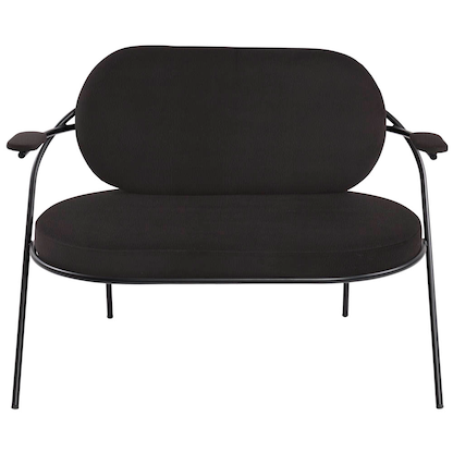 Artikelbild 2 für meet powered by PAPERFLOW 2-Sitzer Sofa SATURNE schwarz Kunstleder, 1 St., Artikelnummer 231359