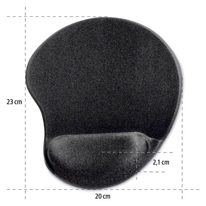 Artikelbild 4 für hama Mousepad mit Handgelenkauflage Ergonomic Mini schwarz, Artikelnummer 101572
