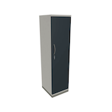 Artikelbild 1 für fm Aktenschrank Sidney, 4260429763689 weiß, lavagrau 3 Fachböden 40,0 x 44,2 x 151,7 cm, Artikelnummer 410591