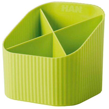 Artikelbild 2 für HAN Stiftehalter Re-X-LOOP lemon 100% Recyclingmaterial 4 Fächer 11,1 x 12,1 x 10,6 cm, Artikelnummer 440473