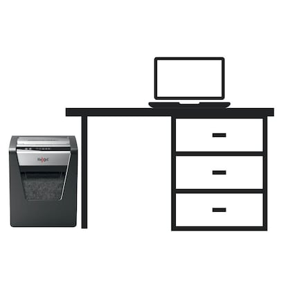 Artikelbild 12 für AKTION: Rexel Momentum X415 Aktenvernichter mit Partikelschnitt P-4, 4 x 40 mm, bis 15 Blatt, schwarz mit 15 Euro CashBack, Artikelnummer 643763