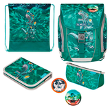 Artikelbild 1 für herlitz Schulranzen-Set FiloLight Plus Heavy Metal Kunstfaser grün, Artikelnummer 271469