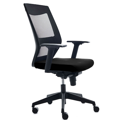 Artikelbild für rocada Bürostuhl, RD-908/4 Stoff schwarz, Gestell schwarz, Artikelnummer 686100