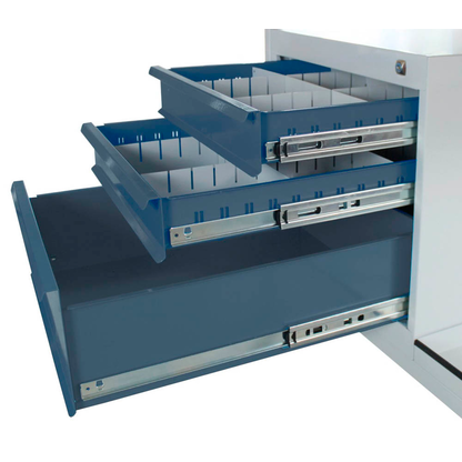 Artikelbild 3 für ADB Werkbank Eko lichtgrau, anthrazitgrau 3 Schubladen 120,5 x 60,0 x 82,5 cm, Artikelnummer 204749