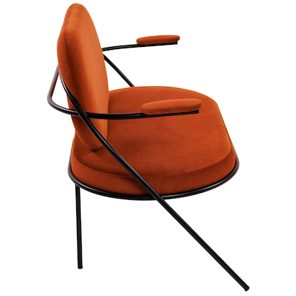 Artikelbild 2 für meet powered by PAPERFLOW 2-Sitzer Sofa SATURNE rost schwarz Kunstleder, 1 St., Artikelnummer 231169