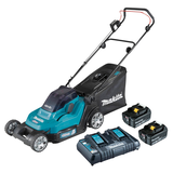 Artikelbild 1 für makita DLM432PT2 Akku-Rasenmäher 18,0 V für bis zu 575 m², mit 2 Akkus, Artikelnummer 335143