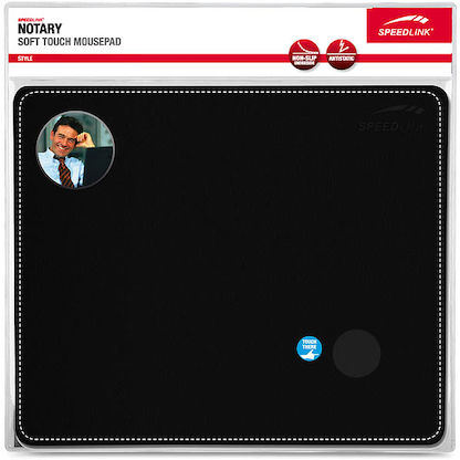 Artikelbild 3 für speedlink Mousepad NOTARY schwarz, Artikelnummer 161481