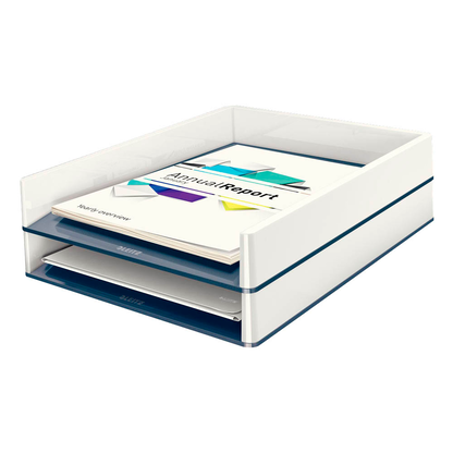 Artikelbild 5 für AKTION: LEITZ Briefablage WOW Duo Colour perlweiß/grau mit Prämie nach Registrierung, Artikelnummer 313484