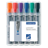 Artikelbild 1 für STAEDTLER Lumocolor Flipchart-Marker farbsortiert 2,0 mm, 6 St., Artikelnummer 521674