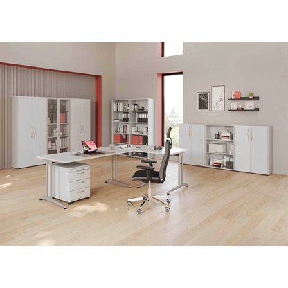 Artikelbild 4 für HAMMERBACHER Aktenregal Basic 4000 lichtgrau 80,0 x 33,0 x 188,0 cm, Artikelnummer 861849