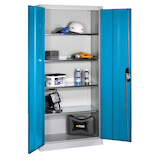 Artikelbild 1 für CP Metallschrank 08920-00 S10096 lichtblau, lichtgrau 93,0 x 40,0 x 195,0 cm, aufgebaut, Artikelnummer 414003