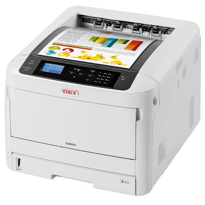 Artikelbild 2 für OKI C824dn Farb-Laserdrucker grau, Artikelnummer 805650