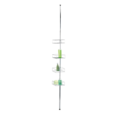 Artikelbild 7 für WENKO Teleskop-Duschregal Domaso silber 25,0 x 20,0 x 65,0 - 275,0 cm, Artikelnummer 530511