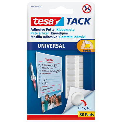 Artikelbild 11 für tesa TACK UNIVERSAL Klebeknete 1,0 x 0,8 cm, 80 St., Artikelnummer 332010