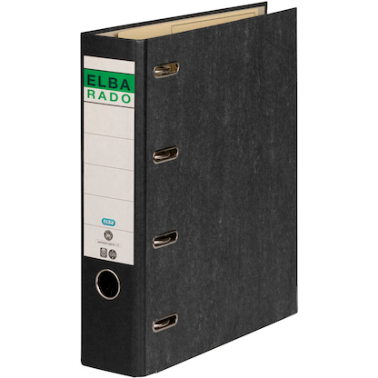 Artikelbild 3 für ELBA Wolkenmarmor-Papier Doppelordner schwarz Karton 7,5 cm, Artikelnummer 117630