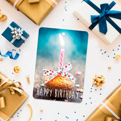 Artikelbild 4 für LUMA Geschenkanhänger mehrfarbig Happy Birthday mit Kerze 10 St., Artikelnummer 141406