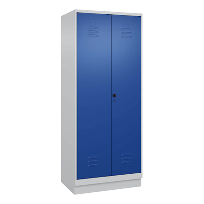 Artikelbild 2 für CP Putzmittelschrank Classic PLUS 080120-02 S10003 enzianblau, lichtgrau 80,0 x 50,0 x 195,0 cm, aufgebaut, Artikelnummer 317879