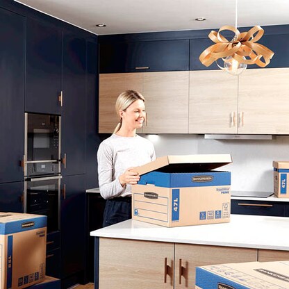 Artikelbild 6 für 10 Bankers Box Umzugskartons SmoothMove Prime 44,5 x 38,7 x 29,4 cm, Artikelnummer 539159