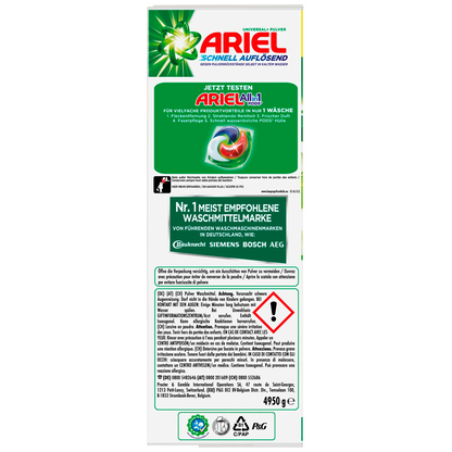 Artikelbild 4 für ARIEL UNIVERSAL+ Waschmittel Pulver, 4,95 kg, Artikelnummer 526966