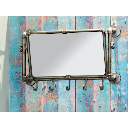 Artikelbild 2 für HAKU Möbel Wandgarderobe 13815 anthrazit Metall 5 Haken 75,0 x 45,0 cm, Artikelnummer 550964