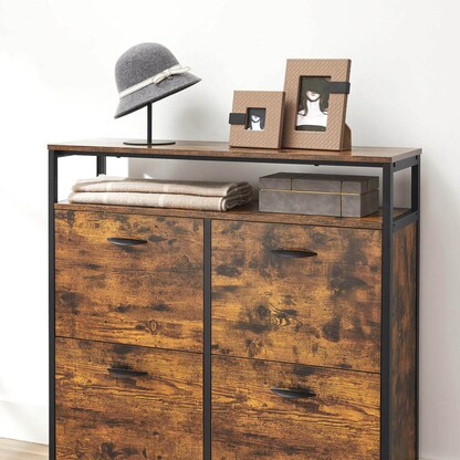 Artikelbild 11 für VASAGLE Schuhschrank, LBS803B01 braun 1 Fachboden 98,3 x 30,0 x 95,0 cm, Artikelnummer 290108