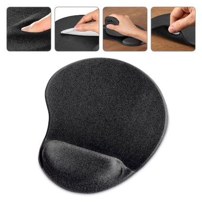 Artikelbild 3 für hama Mousepad mit Handgelenkauflage Ergonomic schwarz, Artikelnummer 554795