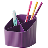 Artikelbild 1 für HAN Stiftehalter X-LOOP lila 100% Recyclingmaterial 4 Fächer 11,1 x 12,1 x 10,6 cm, Artikelnummer 440481