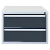 Artikelbild 1 für ADB Schubladenbox anthrazit 51542, mit 2 Schubladen, Artikelnummer 205086