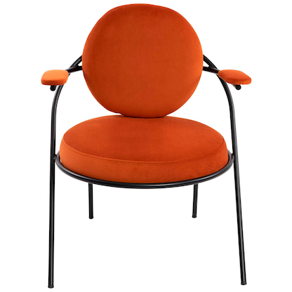 Artikelbild 2 für meet powered by PAPERFLOW Sessel SATURNE rost schwarz Stoff, 1 St., Artikelnummer 231759